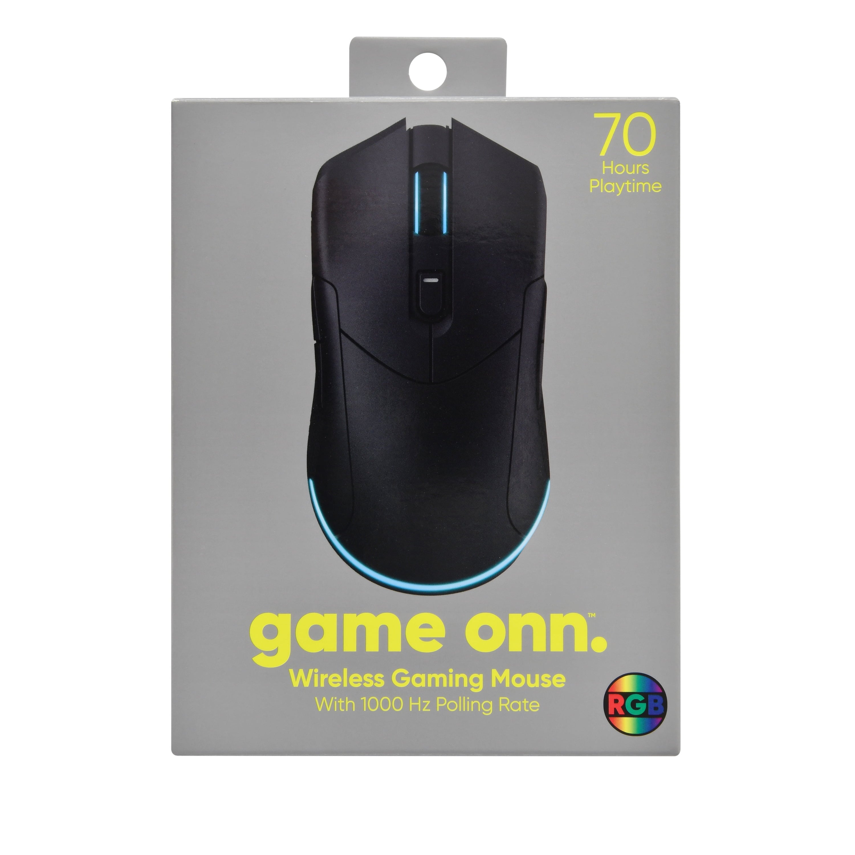 Rechargeable Wireless Gaming Mouse with LED Lighting, 8 Programmable Buttons