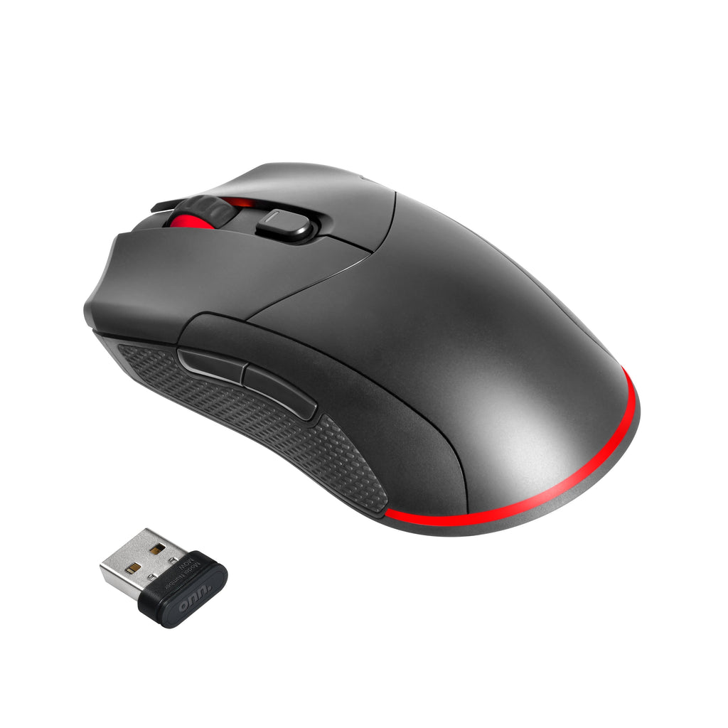 Rechargeable Wireless Gaming Mouse with LED Lighting, 8 Programmable Buttons