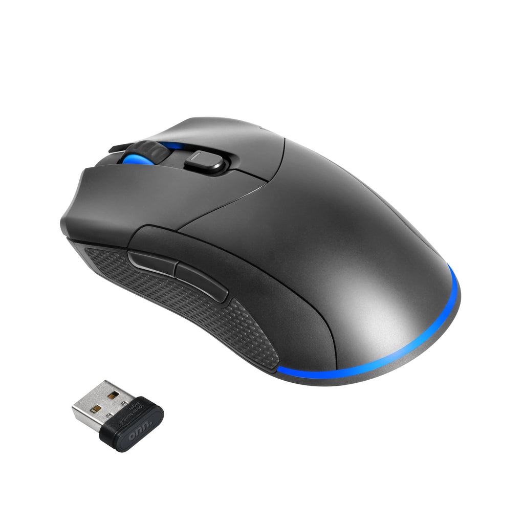 Rechargeable Wireless Gaming Mouse with LED Lighting, 8 Programmable Buttons