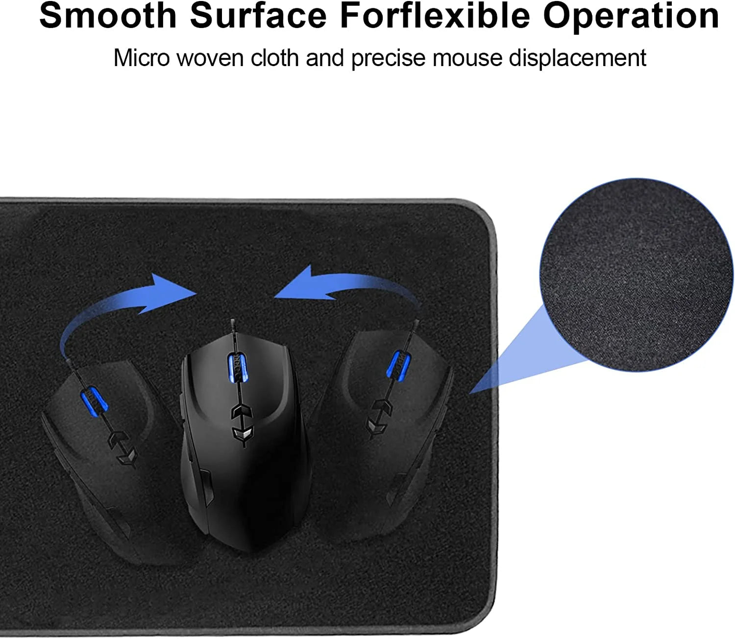 Gaming Mouse Pad with 15W Wireless Charging, Large